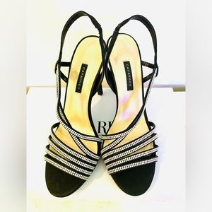 New! Sling back with rhinestones heels!